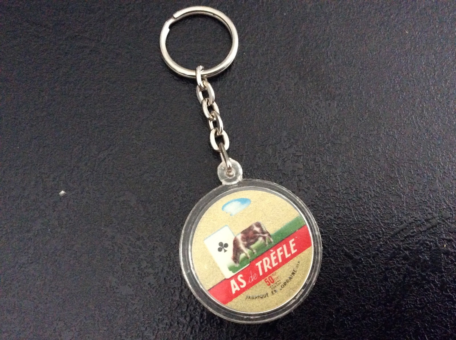 Vintage Clover Keychain Made In Lorraine
