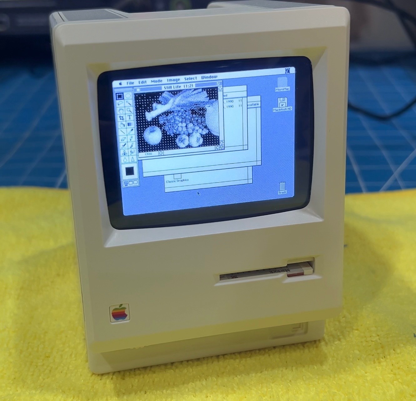Miniature Mac / Macintosh Plus - Fully Functional Maclock Conversion