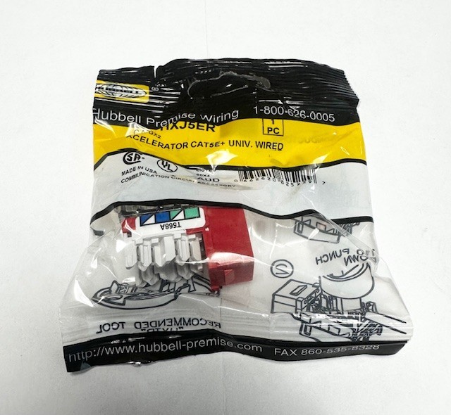 Lot of 18 Hubbell HXJ5ER CAT5E Modular Jack