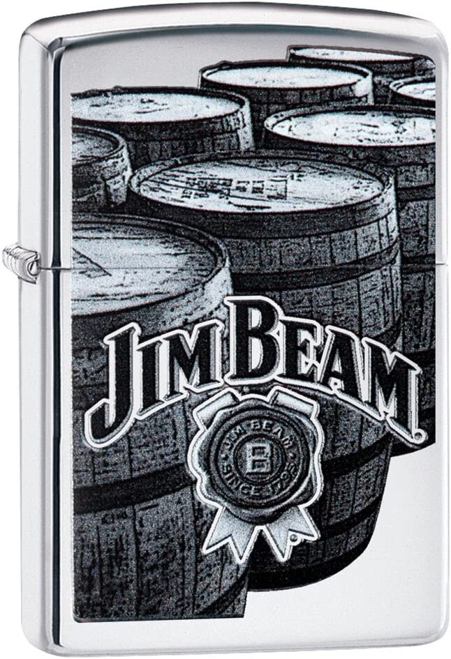 Zippo Jim Beam Barrels High Polish Chrome 29324