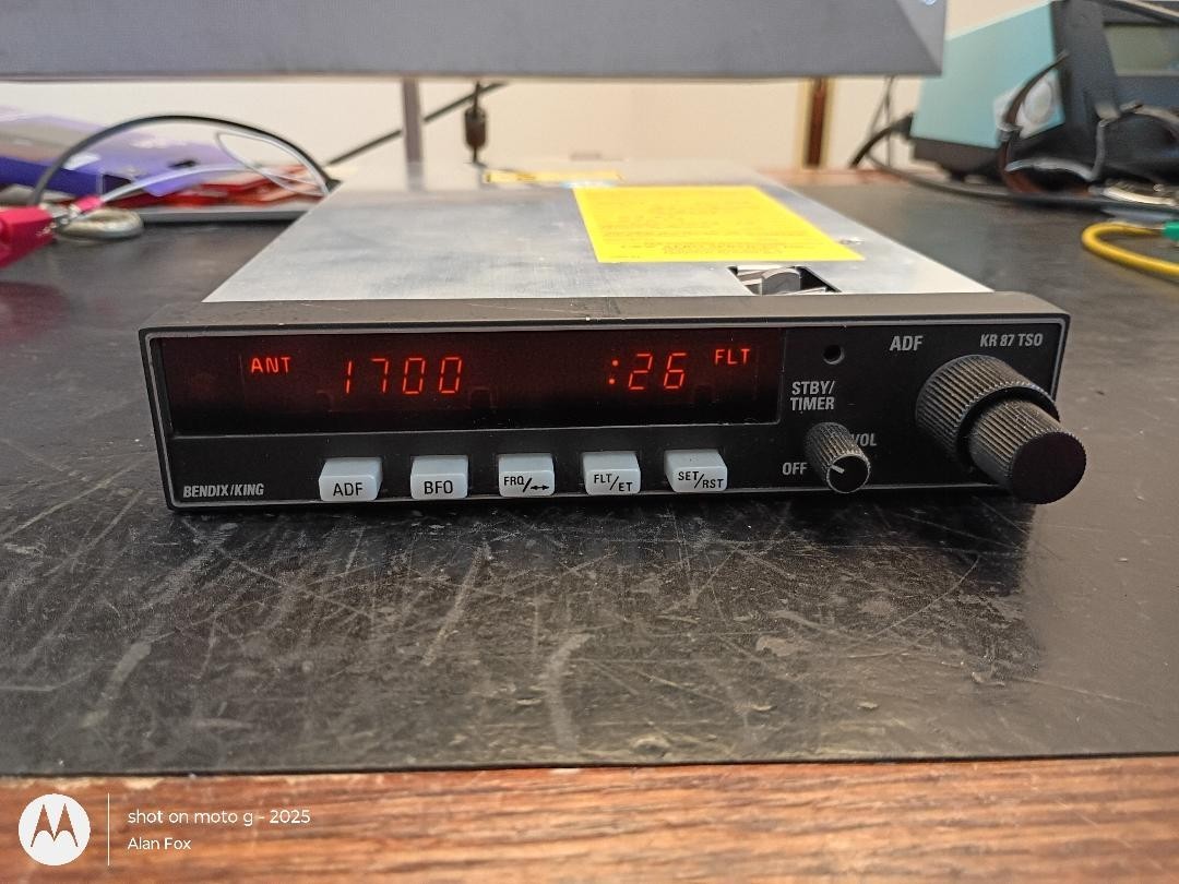 Bendix King KR-87 ADF Receiver 066-1072-14 with Fresh FAA 8130-3 Form