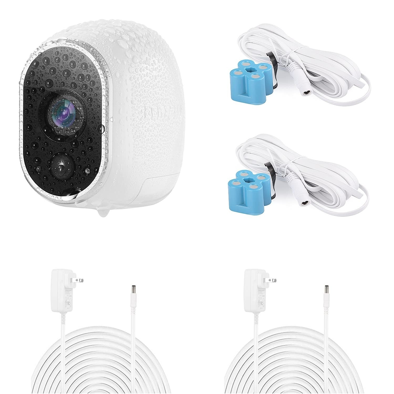 2 Pack Power Adapter Compatible With Arlo (Replace CR123A), With 25 Feet/7.5m