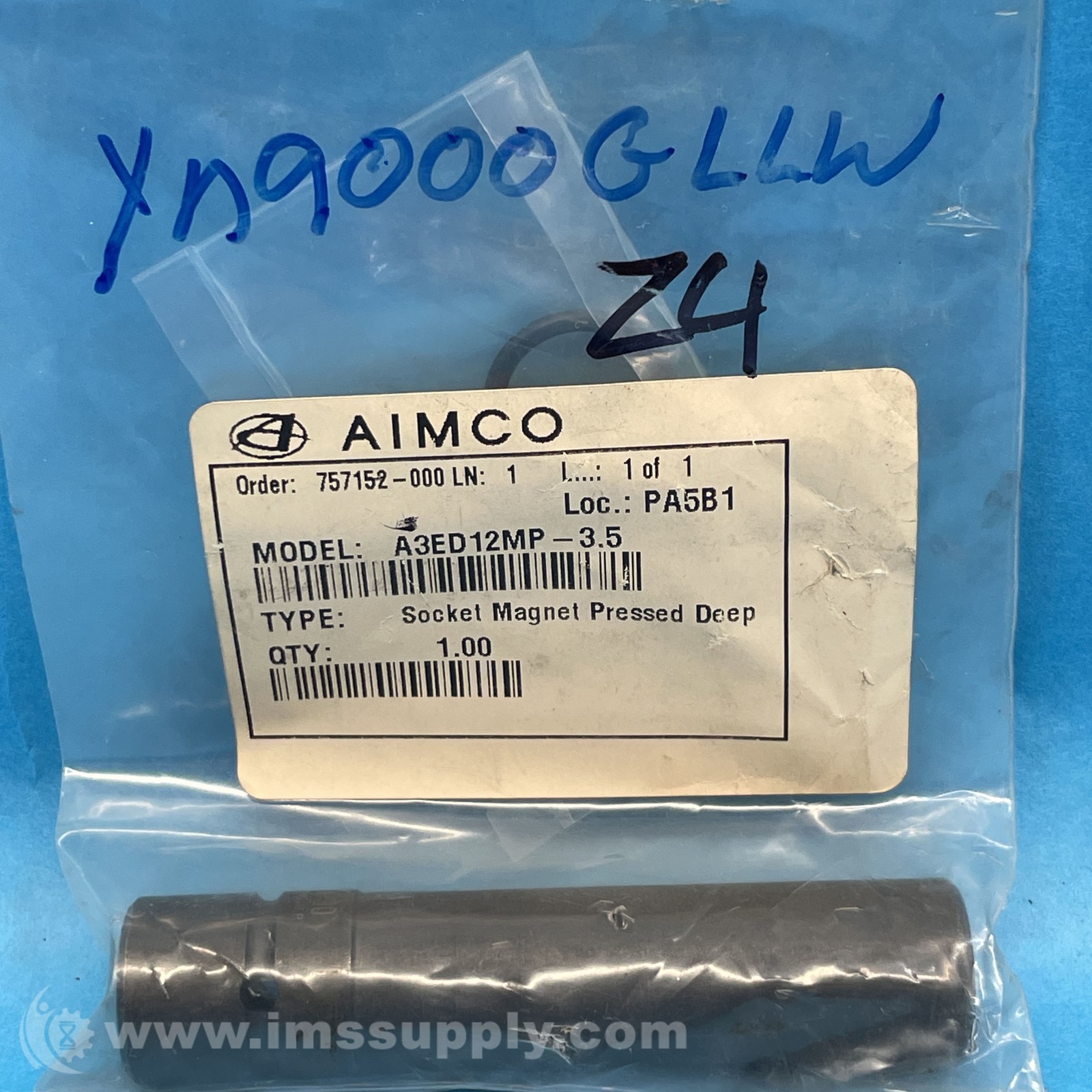 Aimco A3ED12MP-3.5 Socket Magnet Pressed Deep FNOB