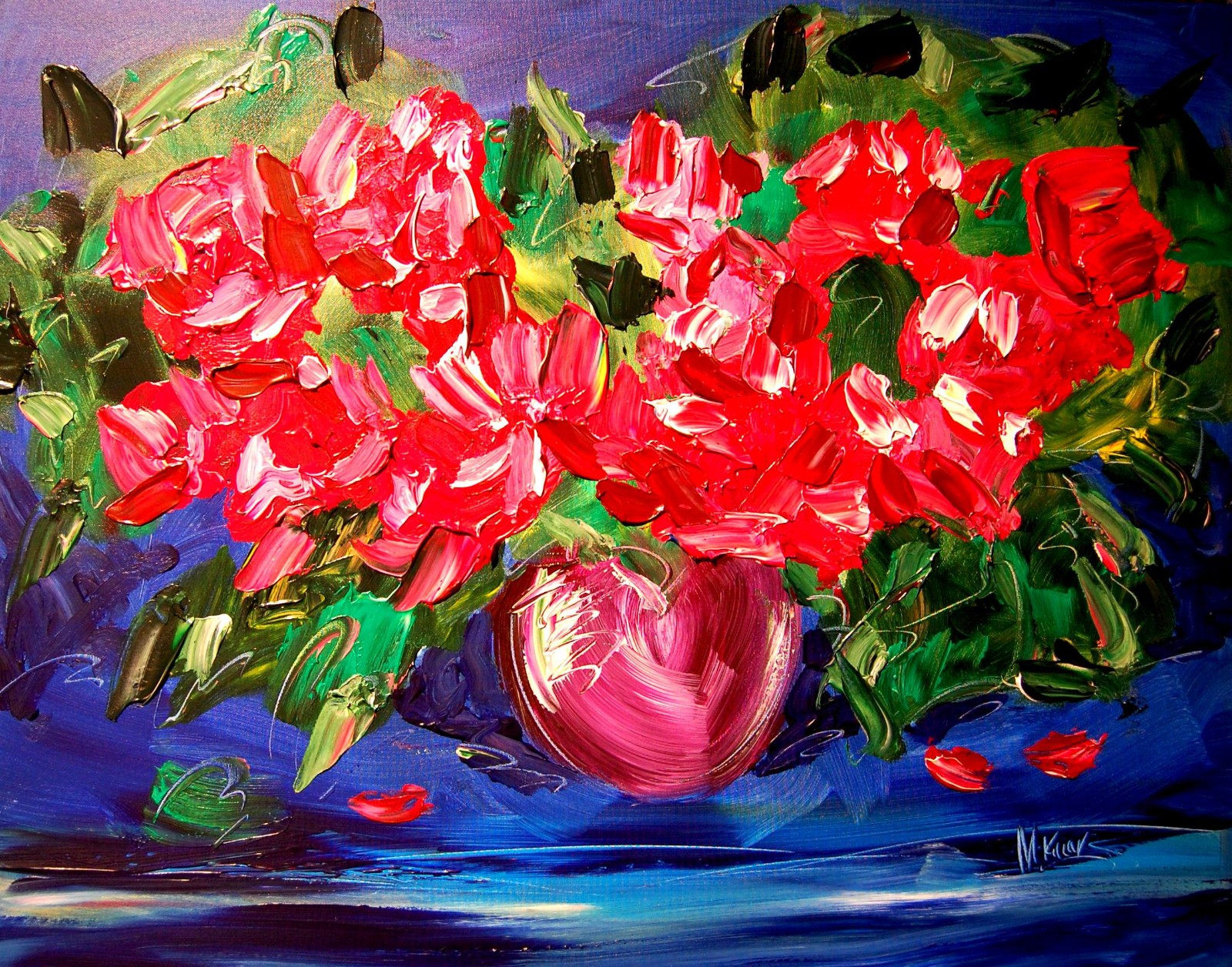 ROSES  ART  CANVAS PRINT stretched fine art Y88TT5