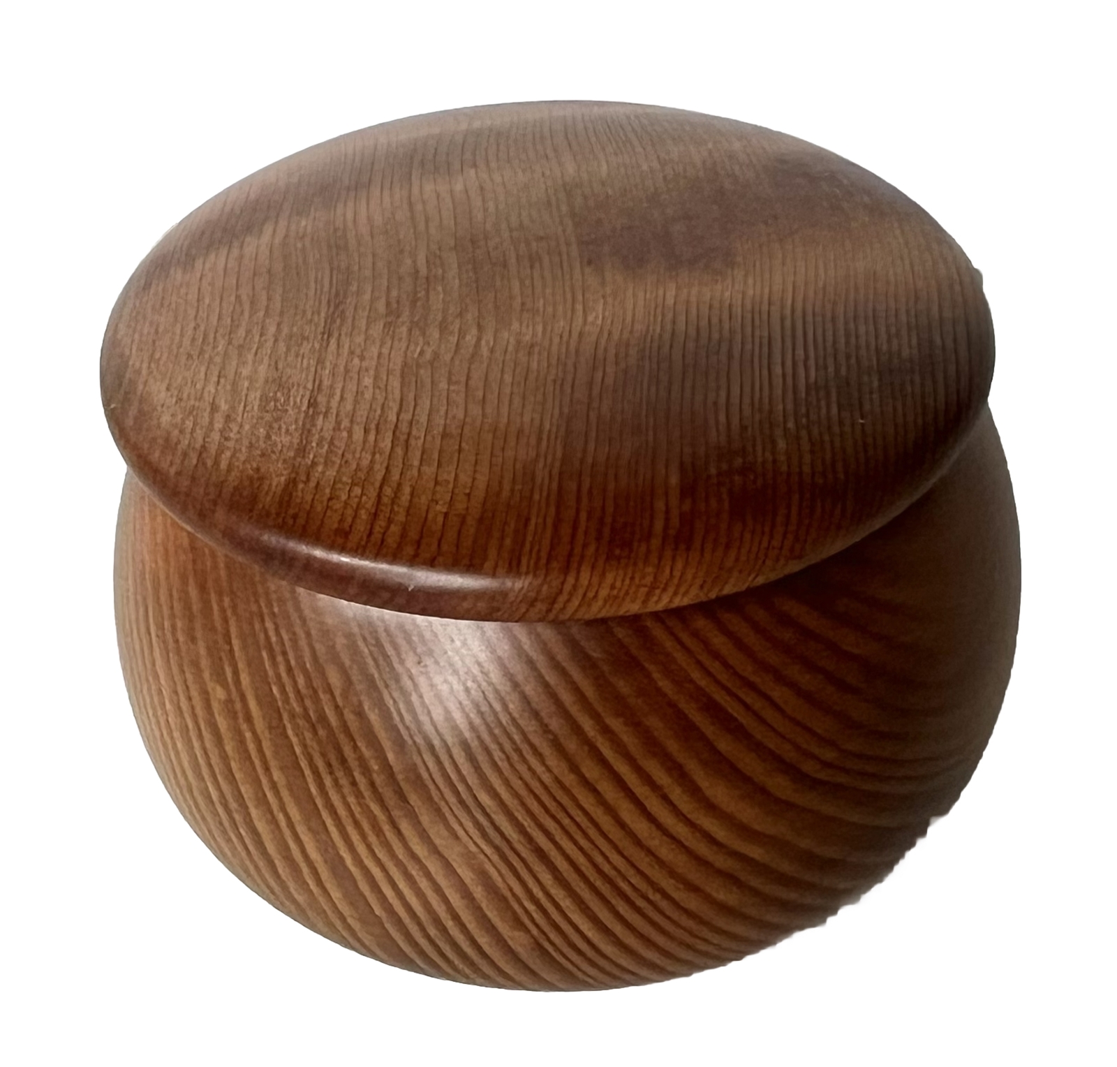 Wood Trinket Box By Korbly Woodworks 3” Dia NEW
