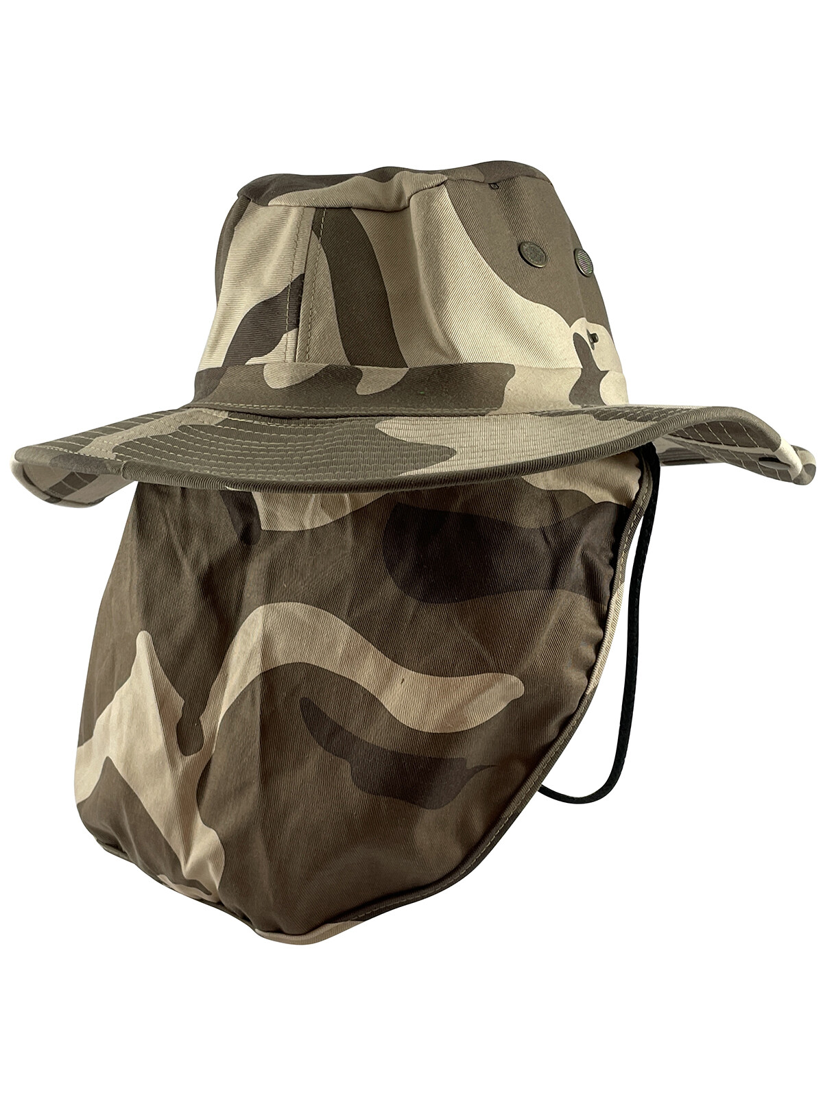 Top Headwear Safari Explorer Bucket Hat With Flap Neck Cover