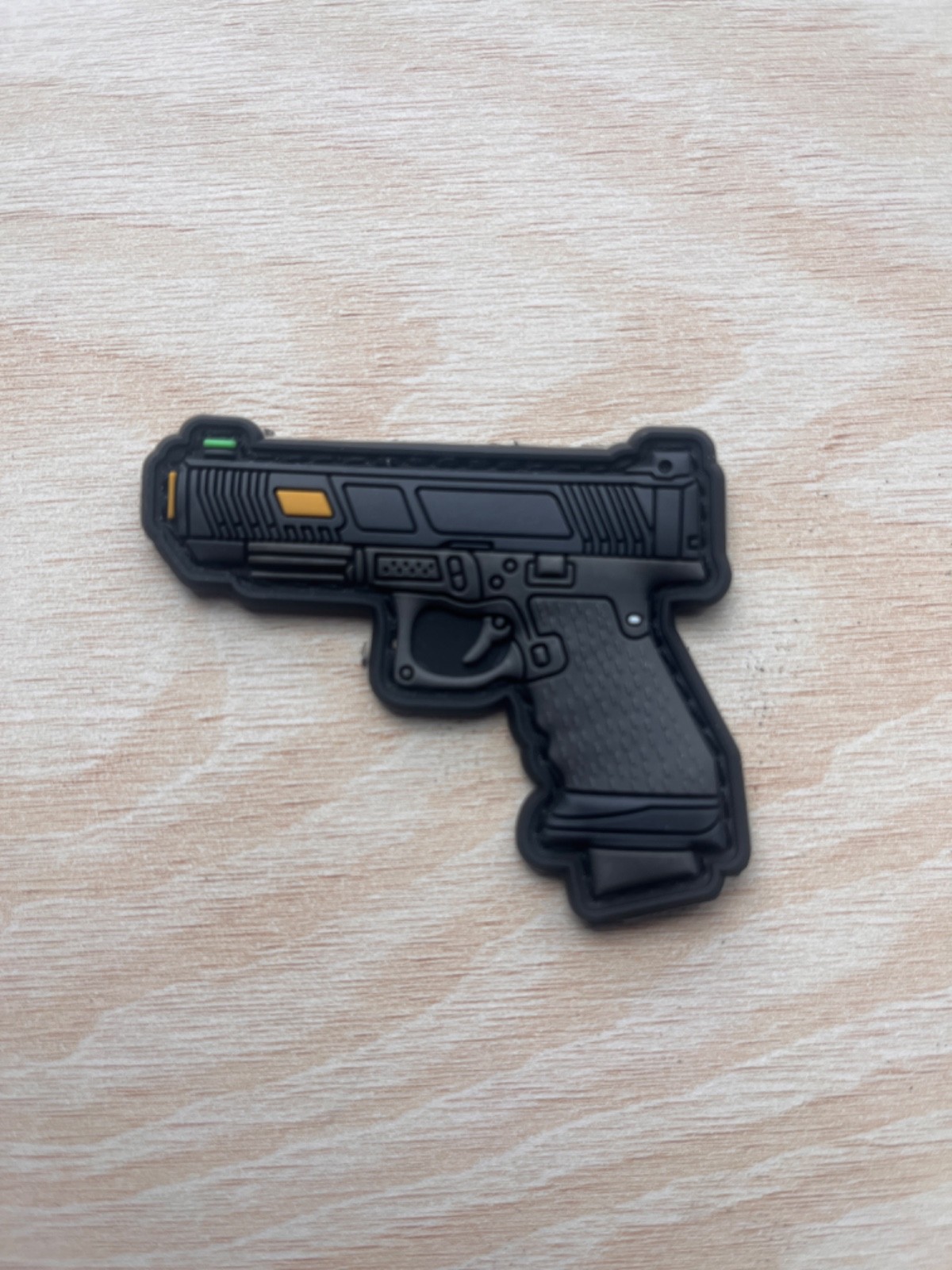 Custom Slide Serrated Glock Patch Silhouette Hook And Loop PVC Premium Patches