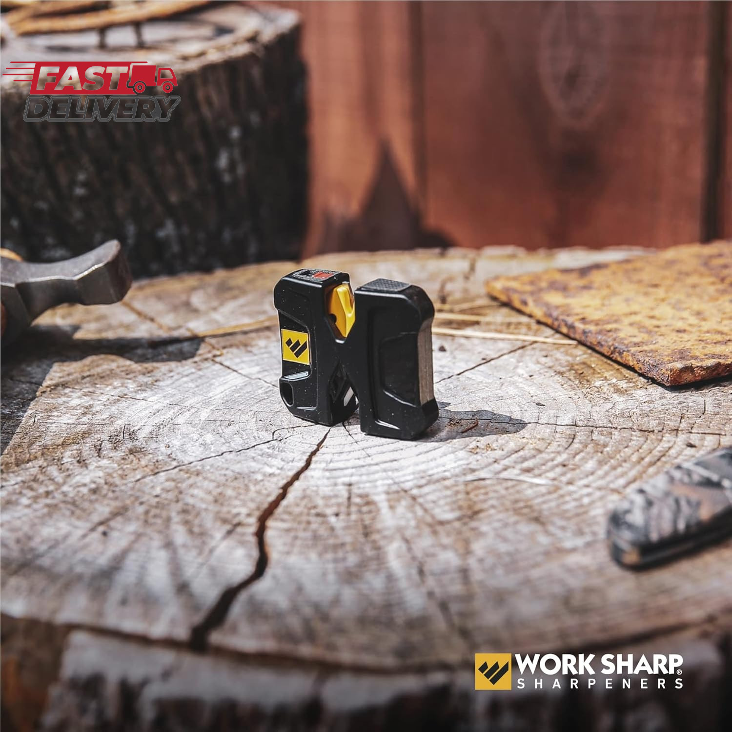 Work Sharp Portable Pivot Knife Sharpener, WSEDCPVT EDC Black