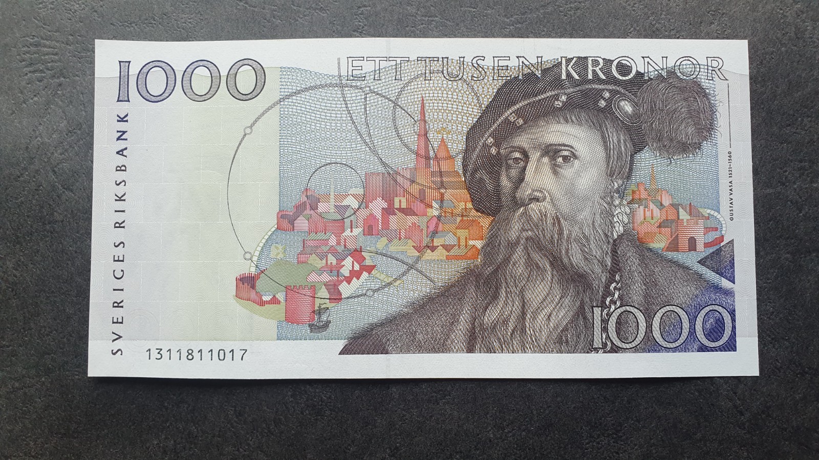 SWEDEN 1000 kronor 1989 - 1992, UNC, P-60  ...017