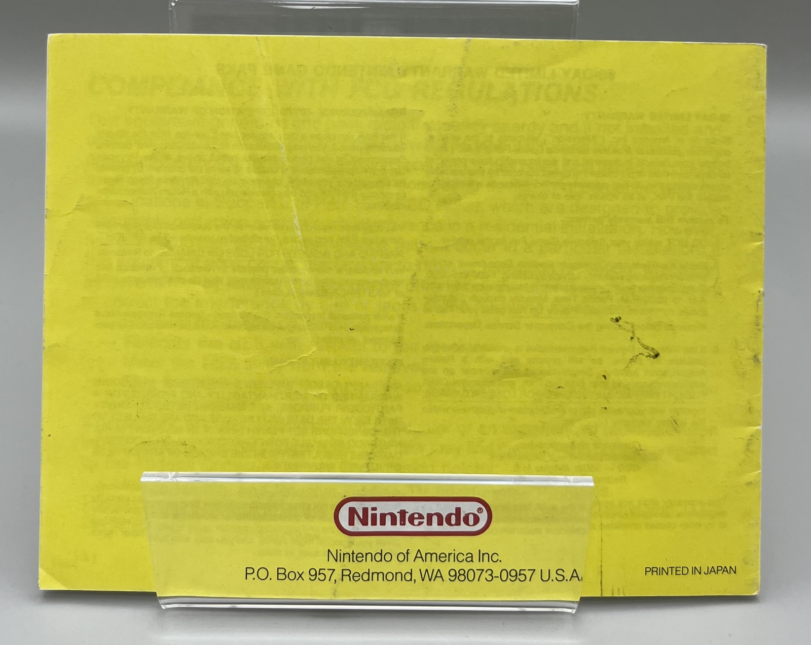 Trick Shooting (Nintendo NES, 1990) Instruction Booklet Only