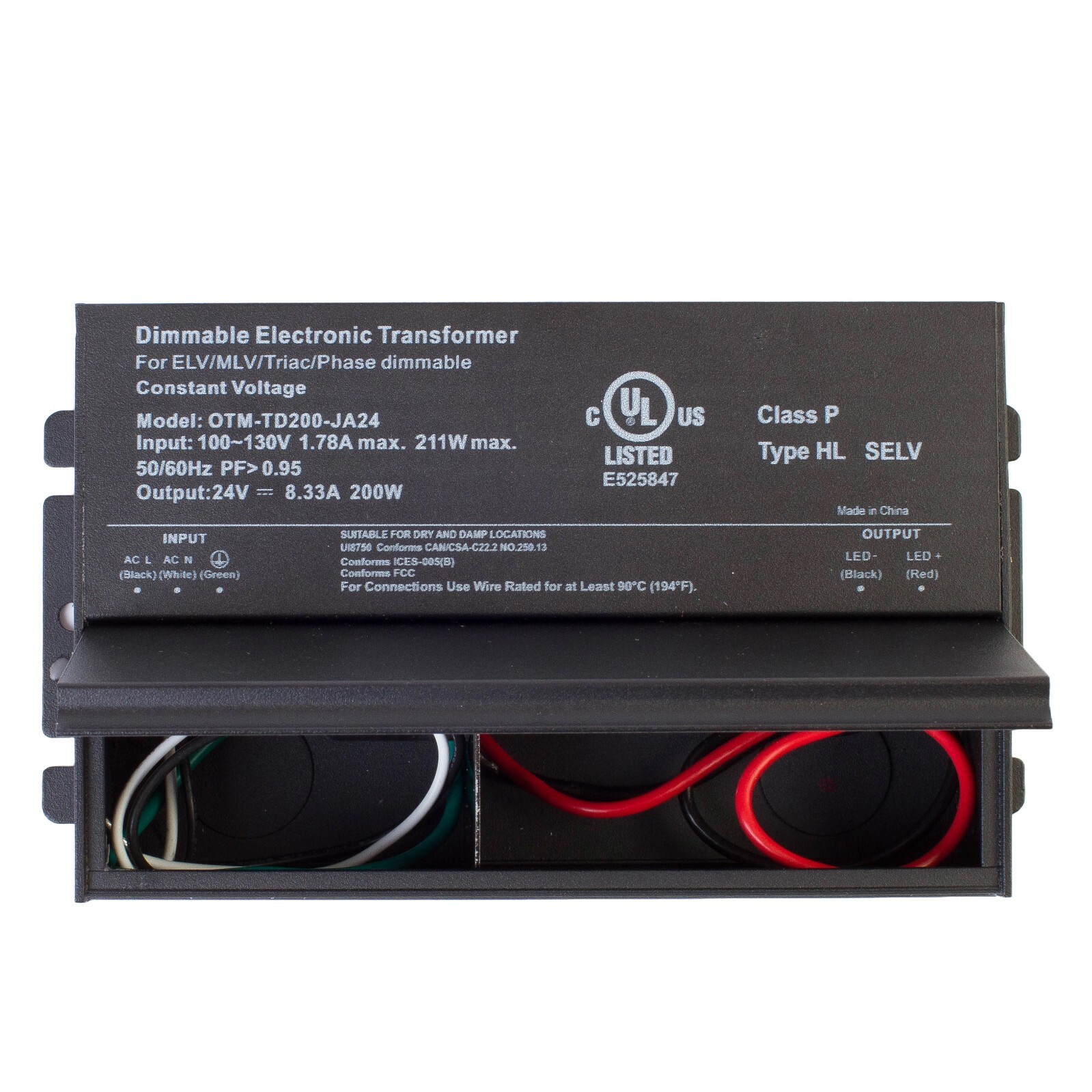 UL listed dimmable LED driver 24v 200w 8.33 compact LED driver for Light Strip