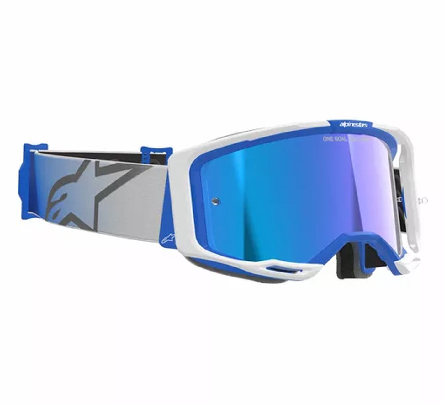 Alpinestars 2026 Goggles Vision 8 Corp Blue White Mirror Blue MX Off Road Quad