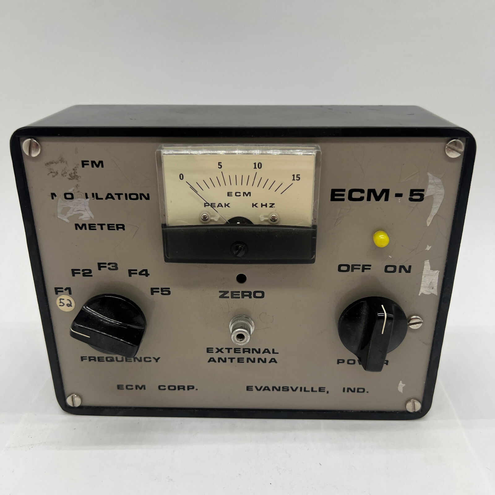 Scarce FM Modulation Meter ECM-5 ECM Corp. Untested