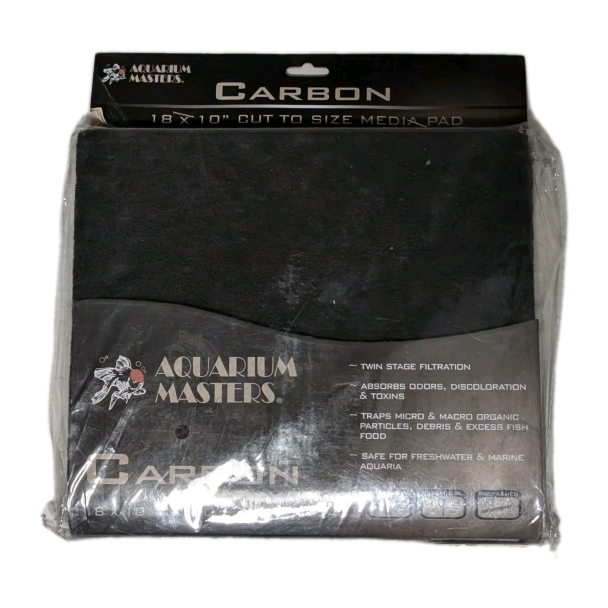 Aquarium masters cut super activated carbon pad 18"x10"