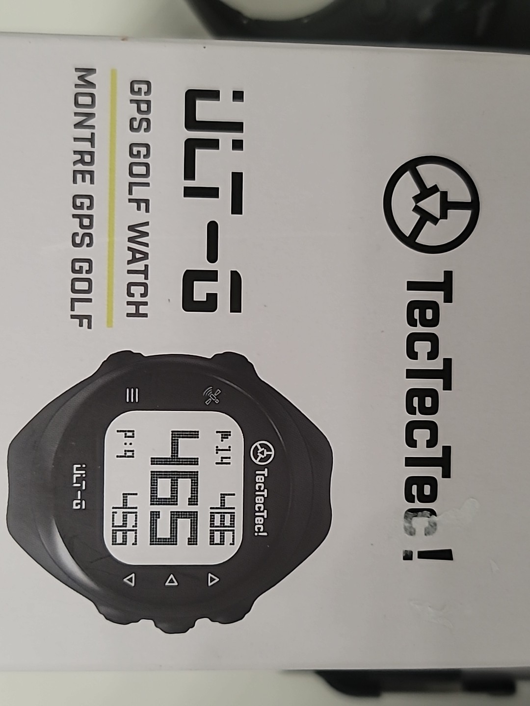 TecTecTec ULT-G Golf GPS Watch Works w/charging cord and box