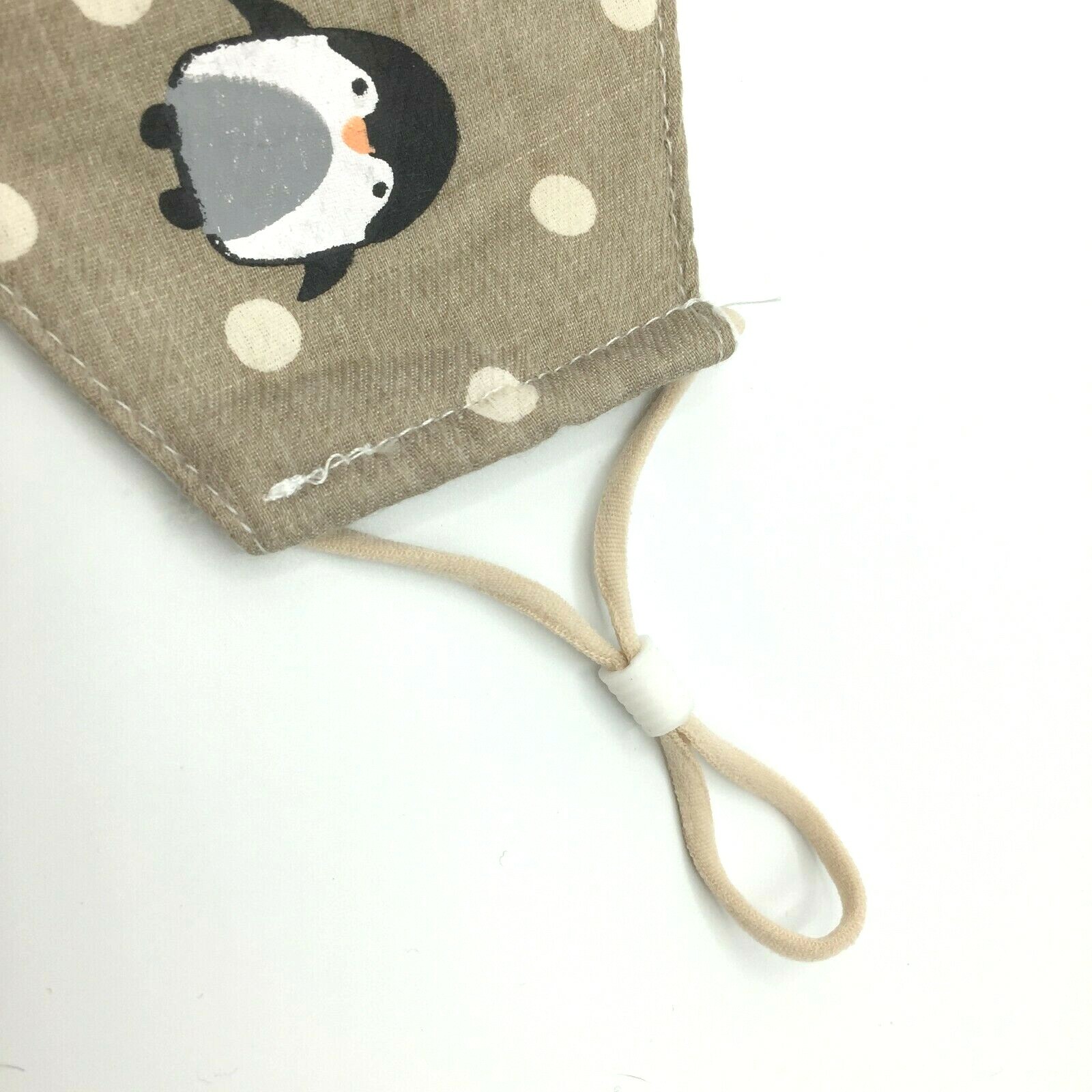Comfy Washable Reuseable Kid Face Mask w/ Adjustable Elastic Ear Loop Penguin