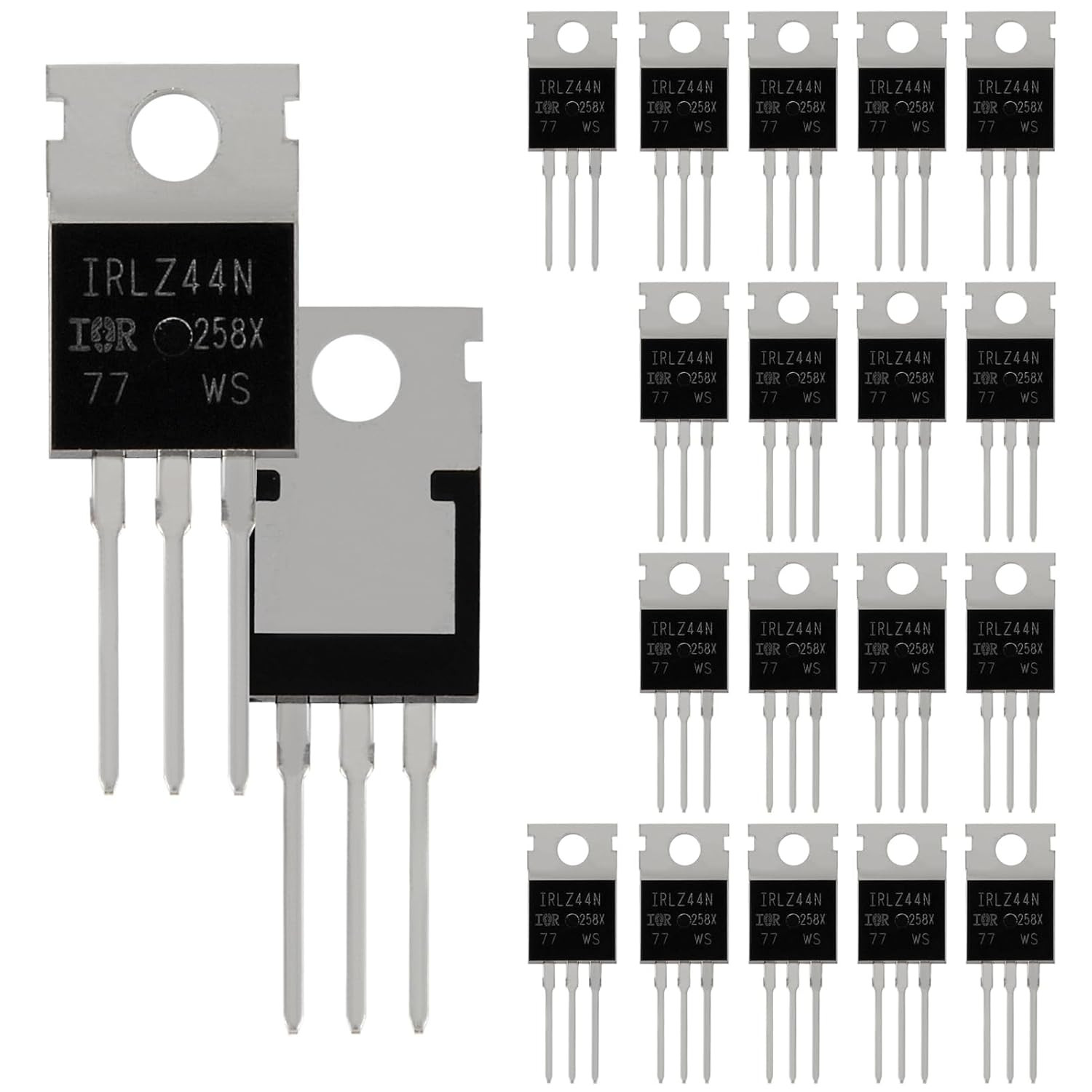 20PCS IRLZ44N MOSFET 47A 55V IRLZ44NPBF N-Channel Power MOSFET Transistor Logic