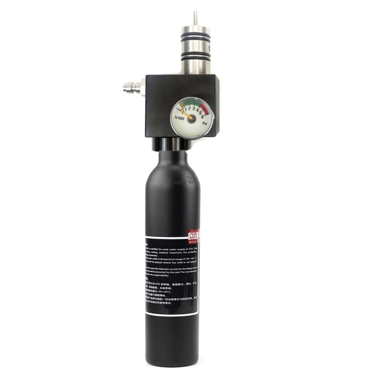 Pcp Air Tank 0.45L Aluminum Air Bottle HPA Tank Cylinder for Airguns Paintball
