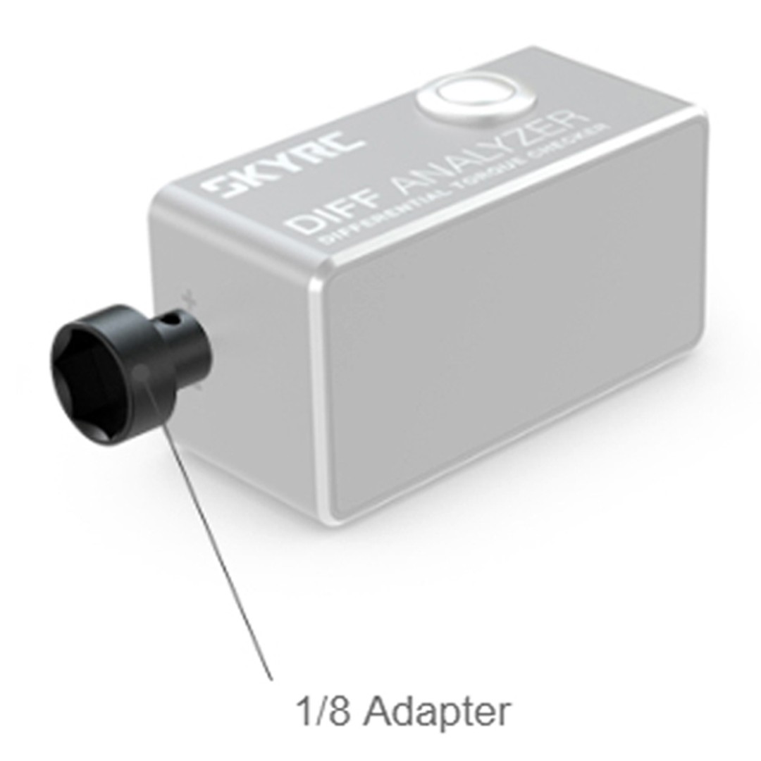NEW SKY RC SK-500026-01 Adapter 1/8 : Diff Analyzer - Differential Torque