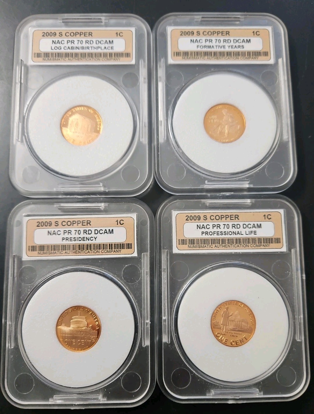 2009 S Lincoln Bicentennial Bronze Cent Set NAC  PR 70 DCAM