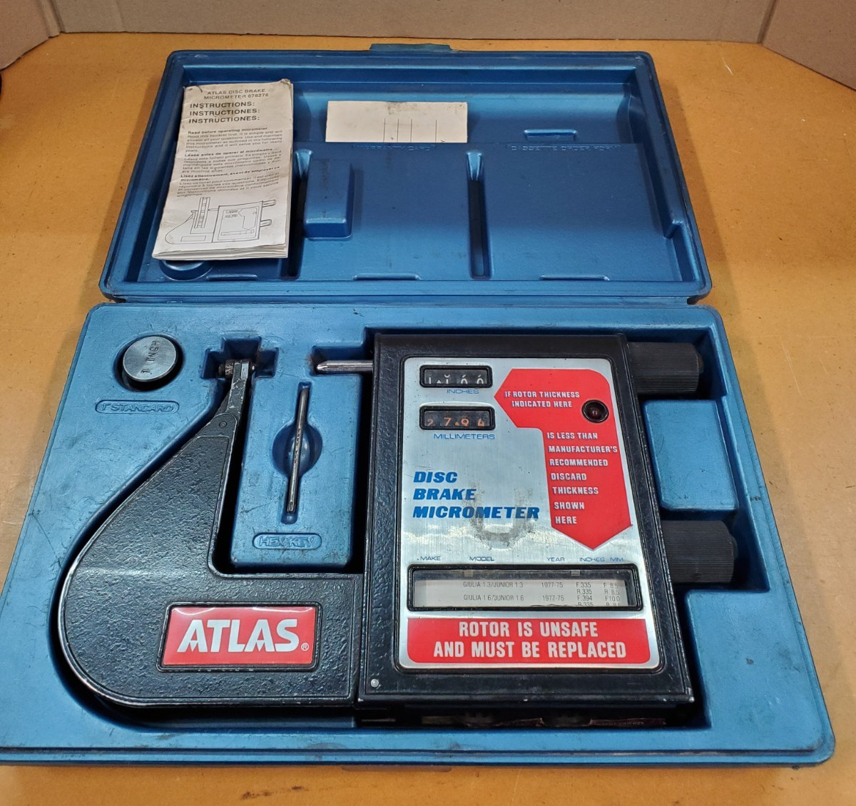 Atlas Disk Brake Micrometer (676278)