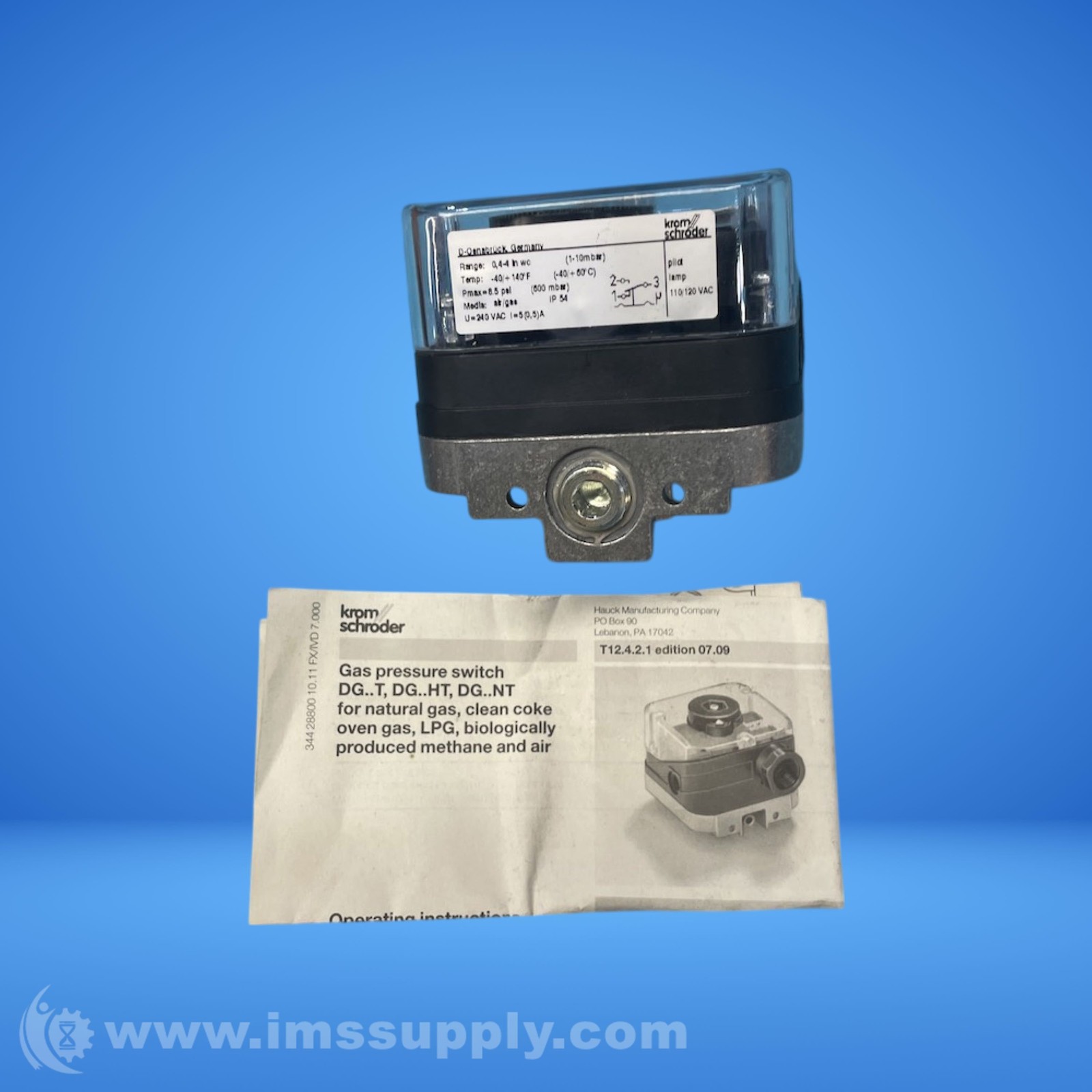 Krom Schroder DG10T Pressure Switch 9662