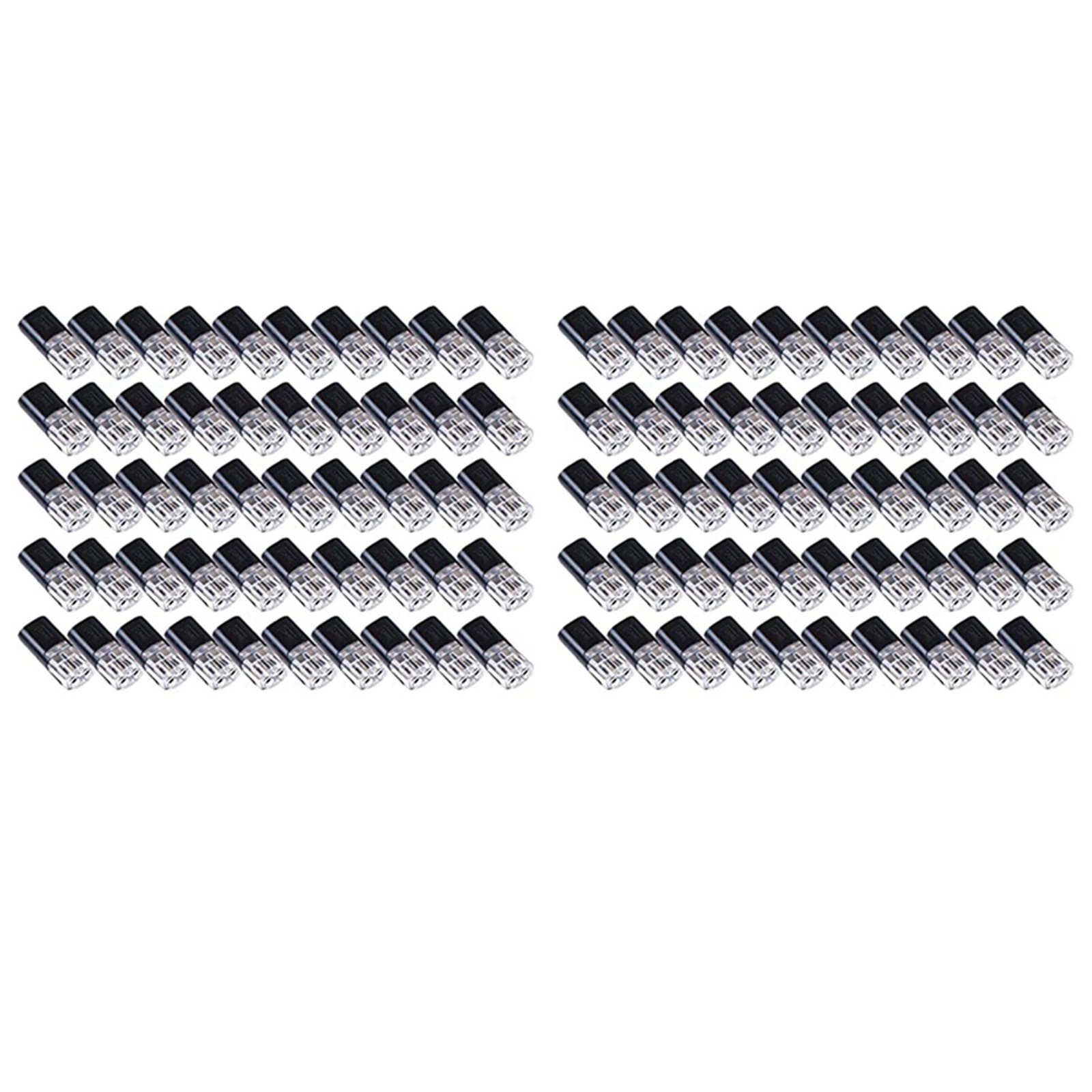 100pcs Double Wire Connectors with Locking Buckle, Low Tension 3288