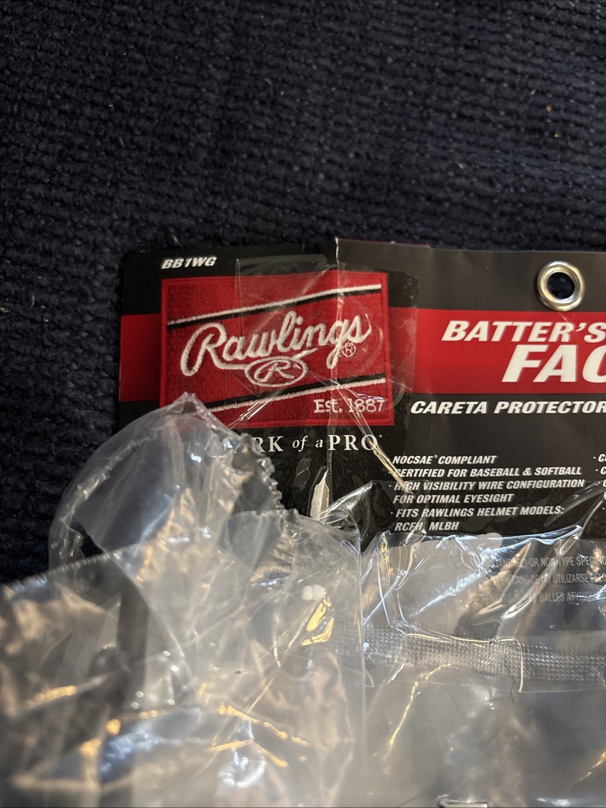 Rauling BB1WG Batting Helmet Facemask Baseball/Softball COOLFO (RCFH) Helmet