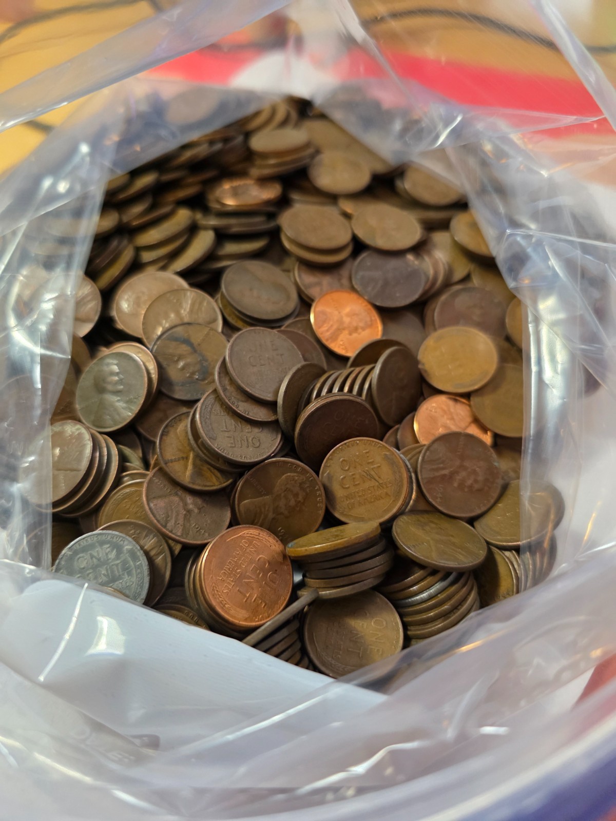 Lot of 1000 Wheat Pennies Unsearched
