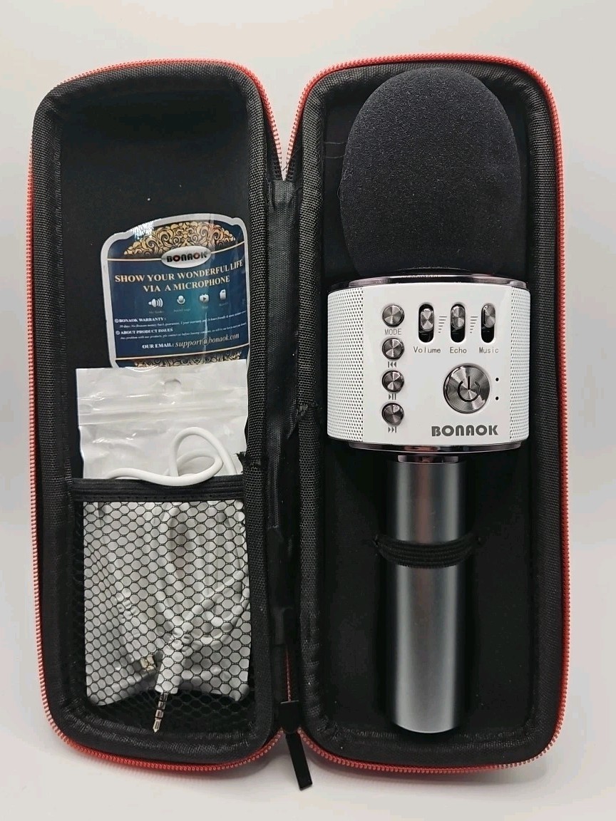 Wireless Bluetooth Karaoke Microphone/ Android/ iPhone/ PC or All Smartphone Q37