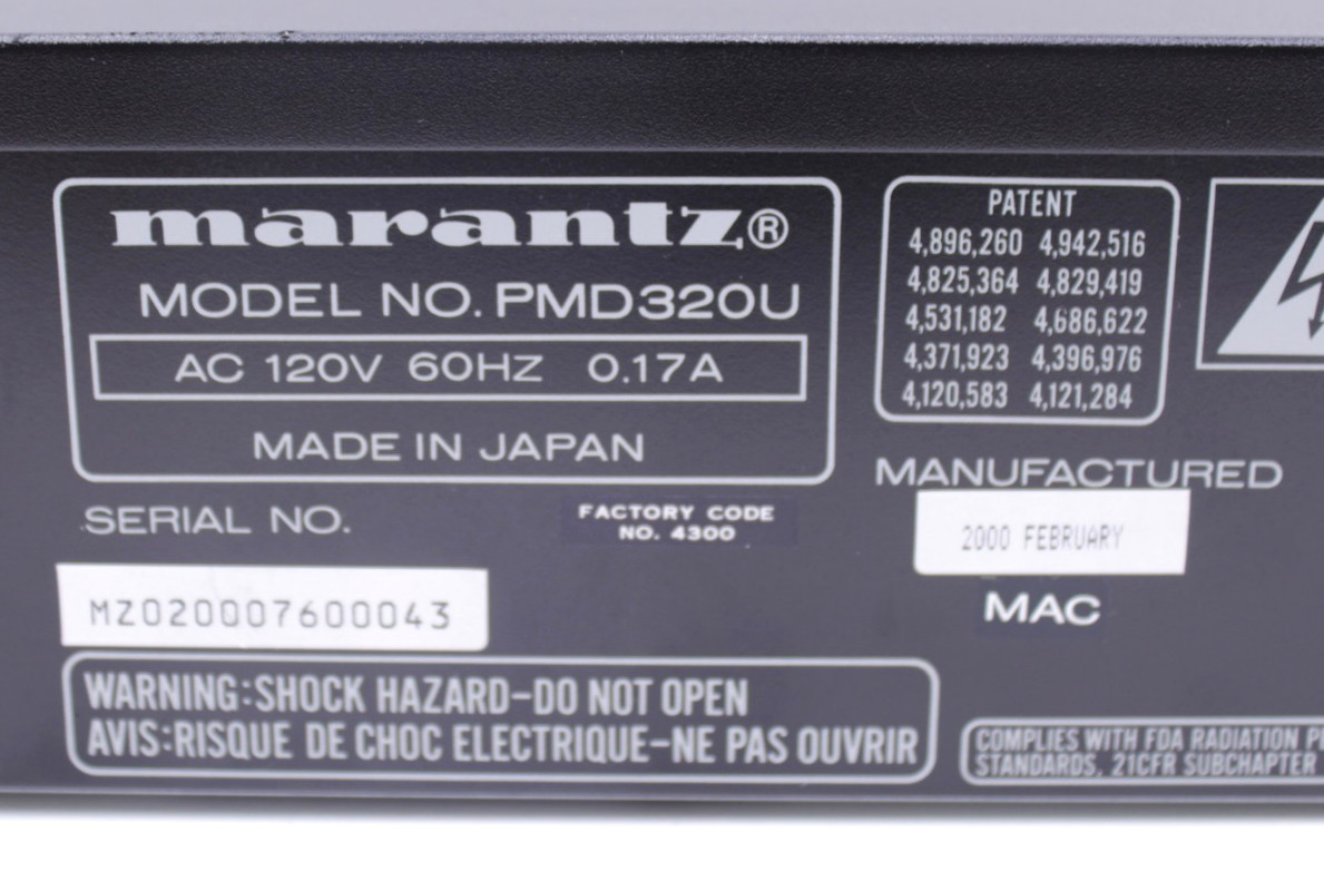 Marantz PMD-320 Professional CD-Player Tested