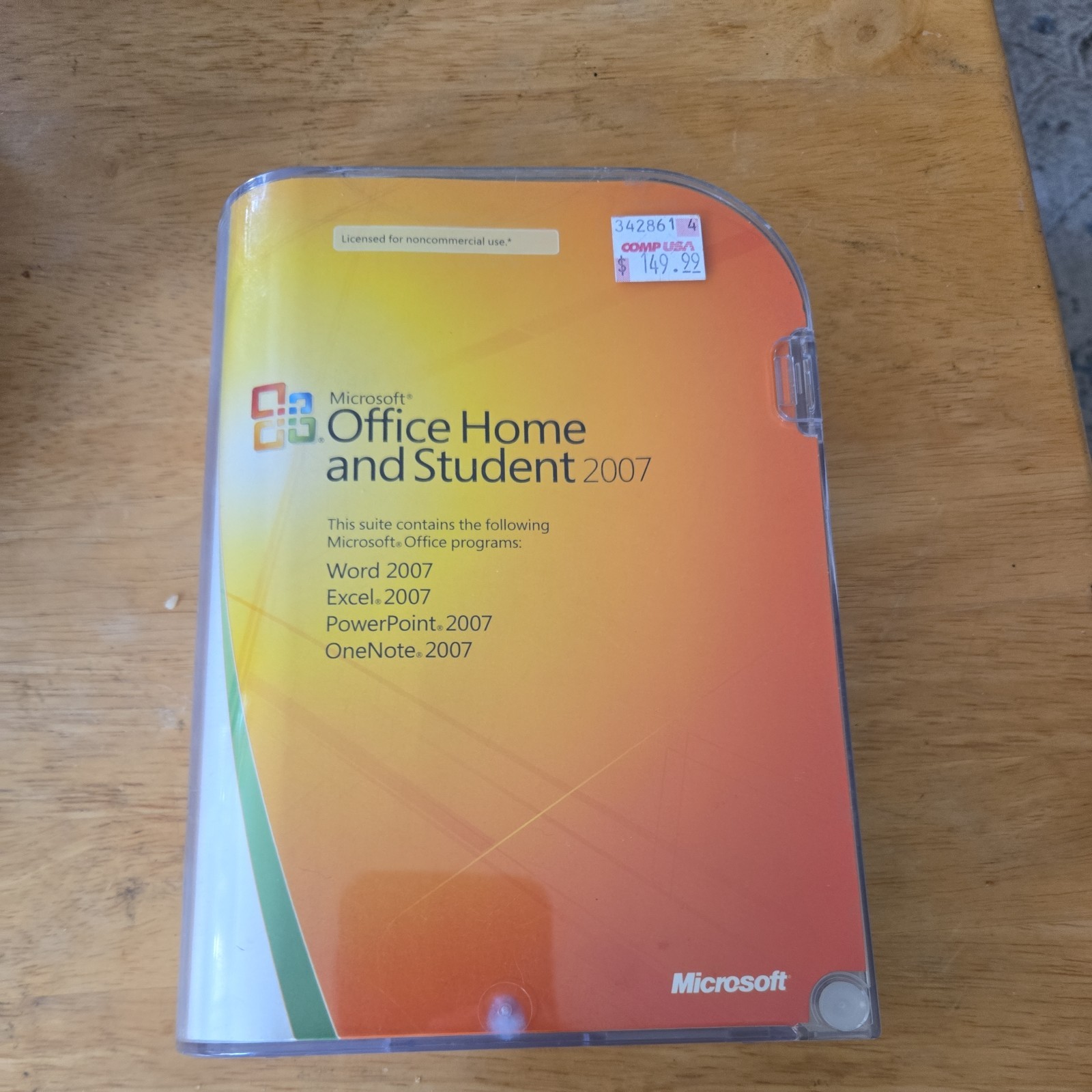 Microsoft MS Office 2007 Home & Student for 3 PCs with Product Key Retail