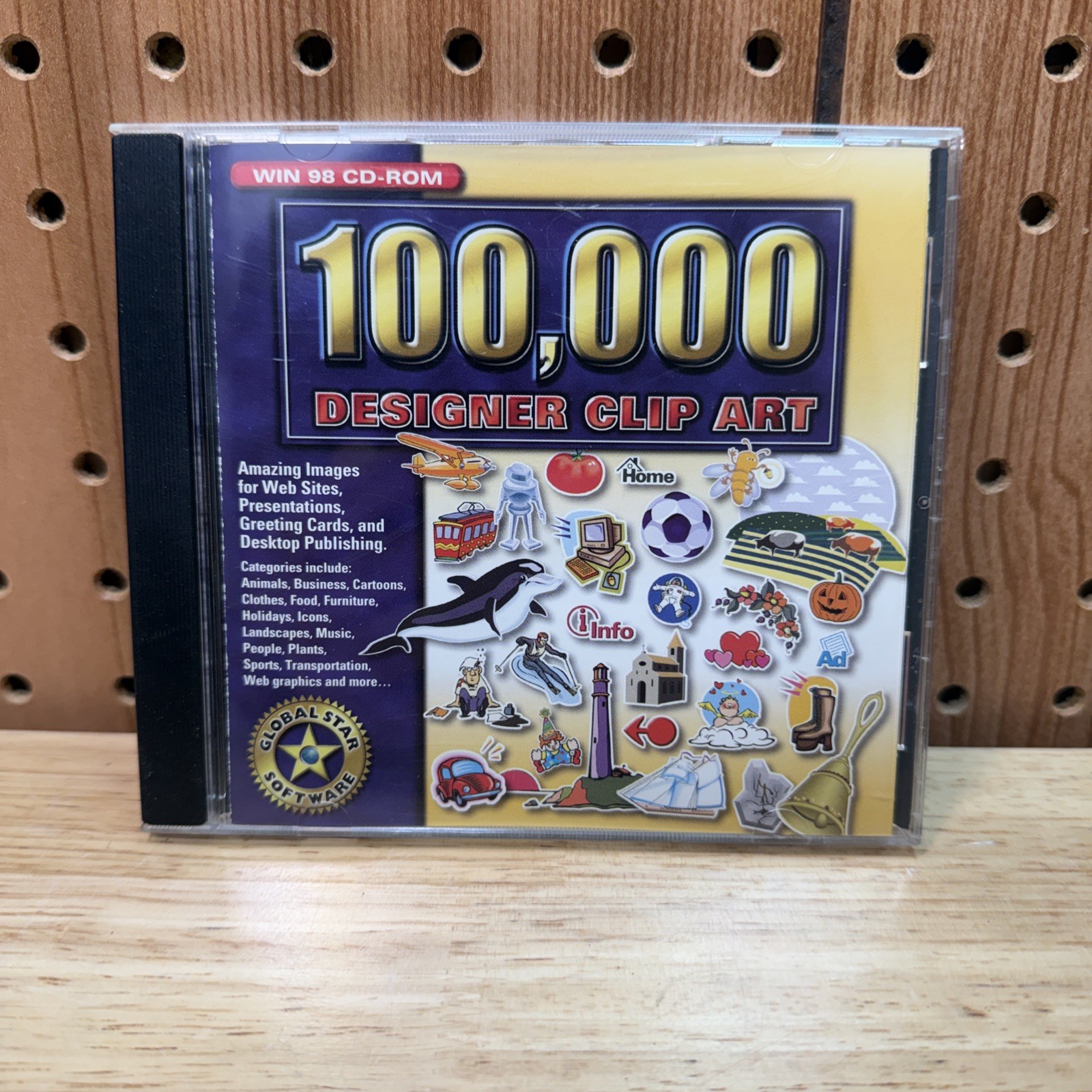 100000 Designer Clip Art ( PC Win XP ) CD -in Jewel Case