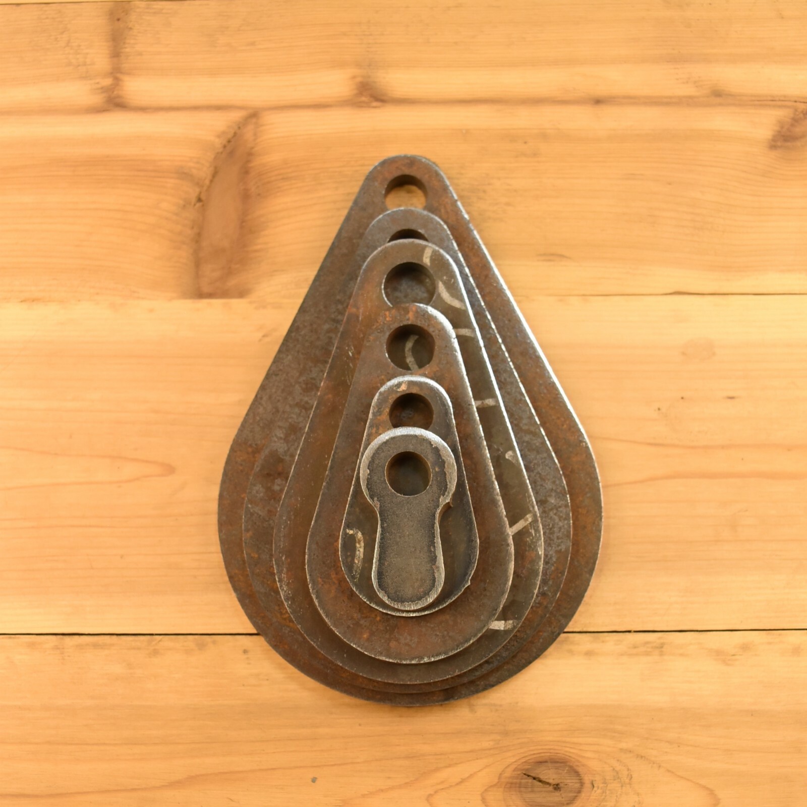 Know Your Limits 3/8" AR500 1"-6" Teardrop Shooting Targets SET OF SIX
