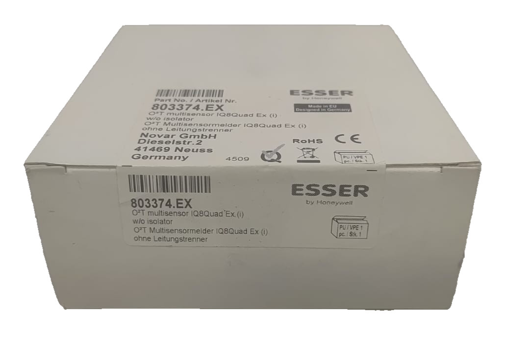 ESSER 803374.EX IQ8Quad O²T Ex multi sensor detector ATEX without insulator original packaging