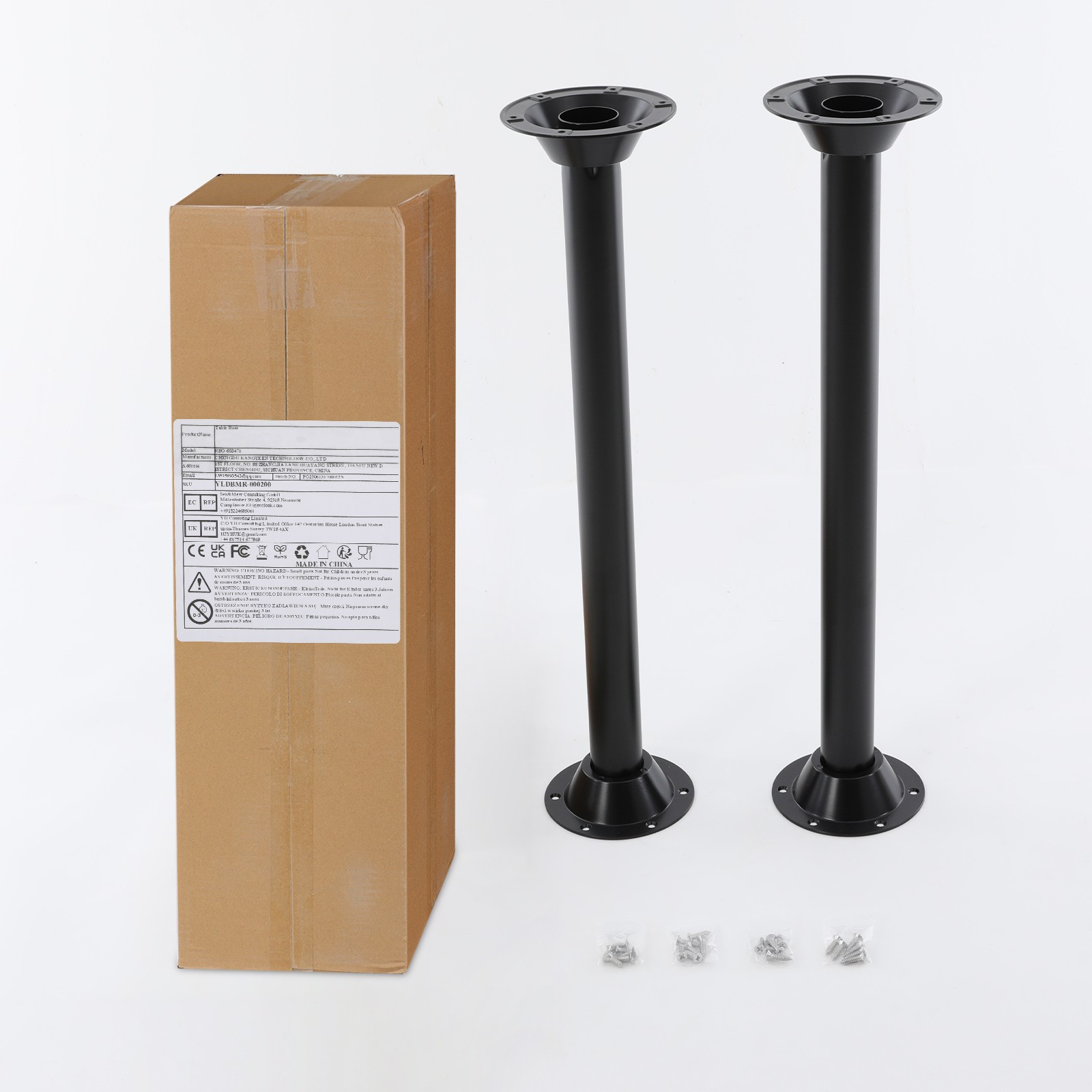 RV Table Leg, RV Table Leg with Pre-drilled Mounting Base, Camper Table Leg