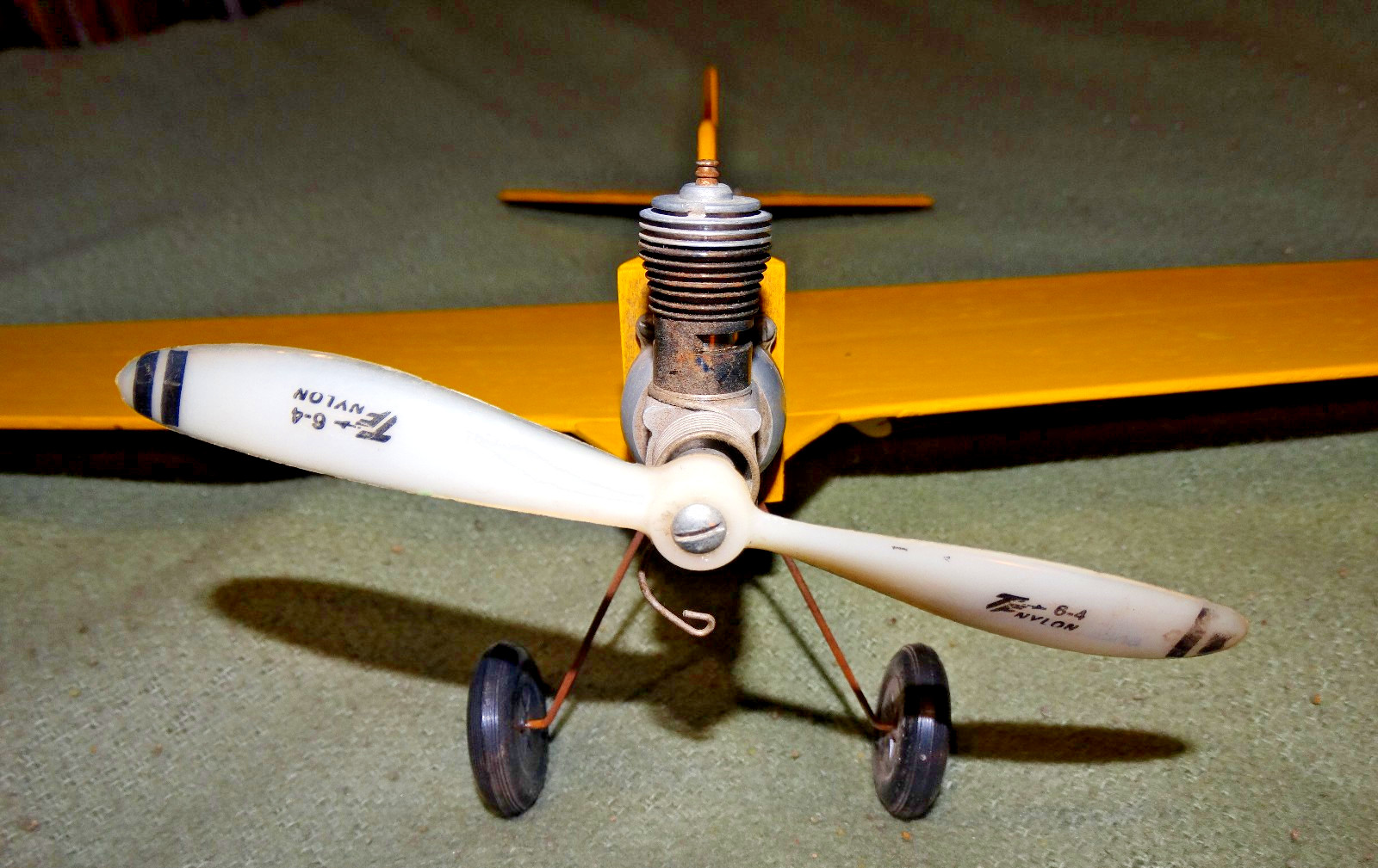 1960's COX 049  Motor prop & Tether flight Balsa /Plywood Airplane FREE SHIPPING