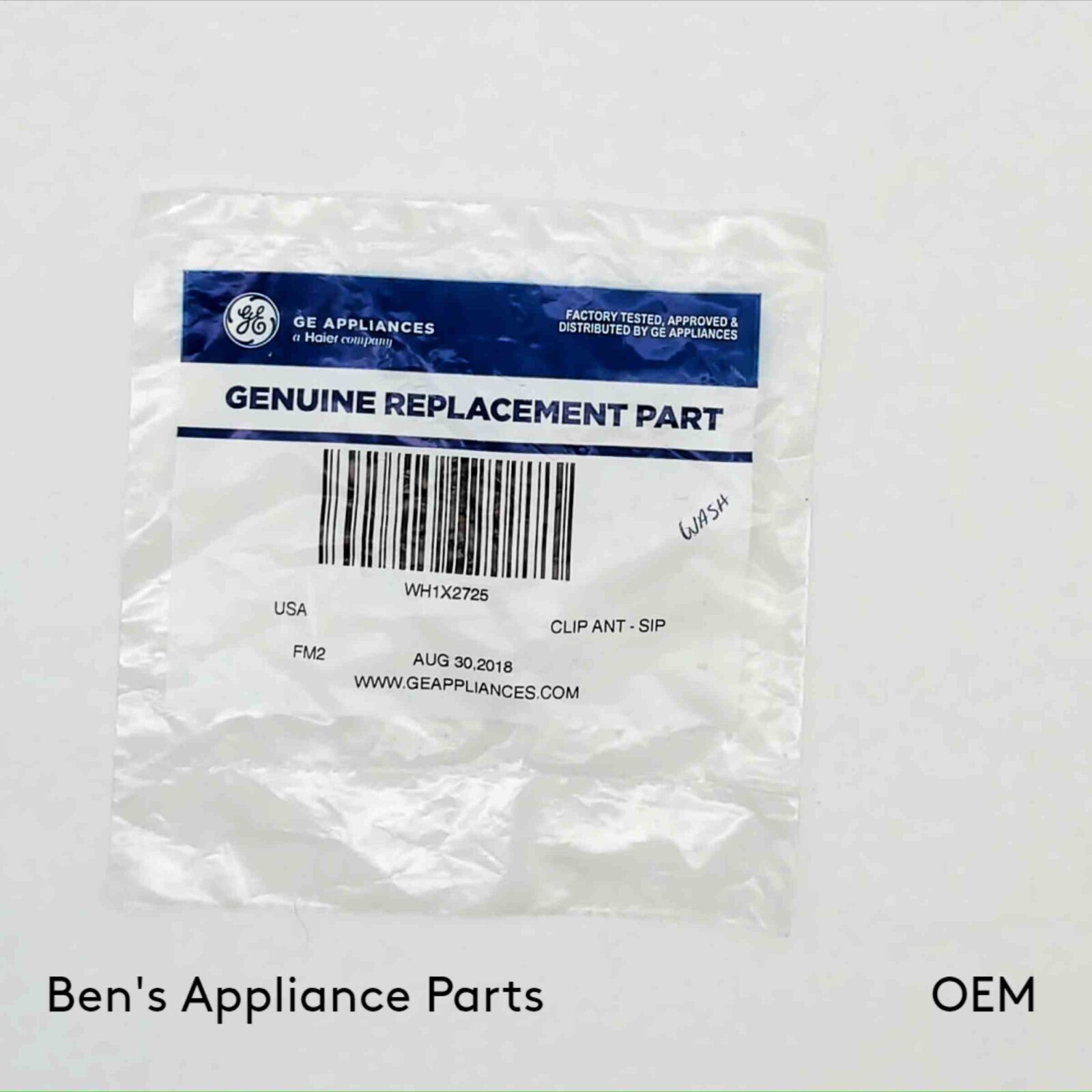 NEW OEM GE WH1X2725 Clip Ant-sip