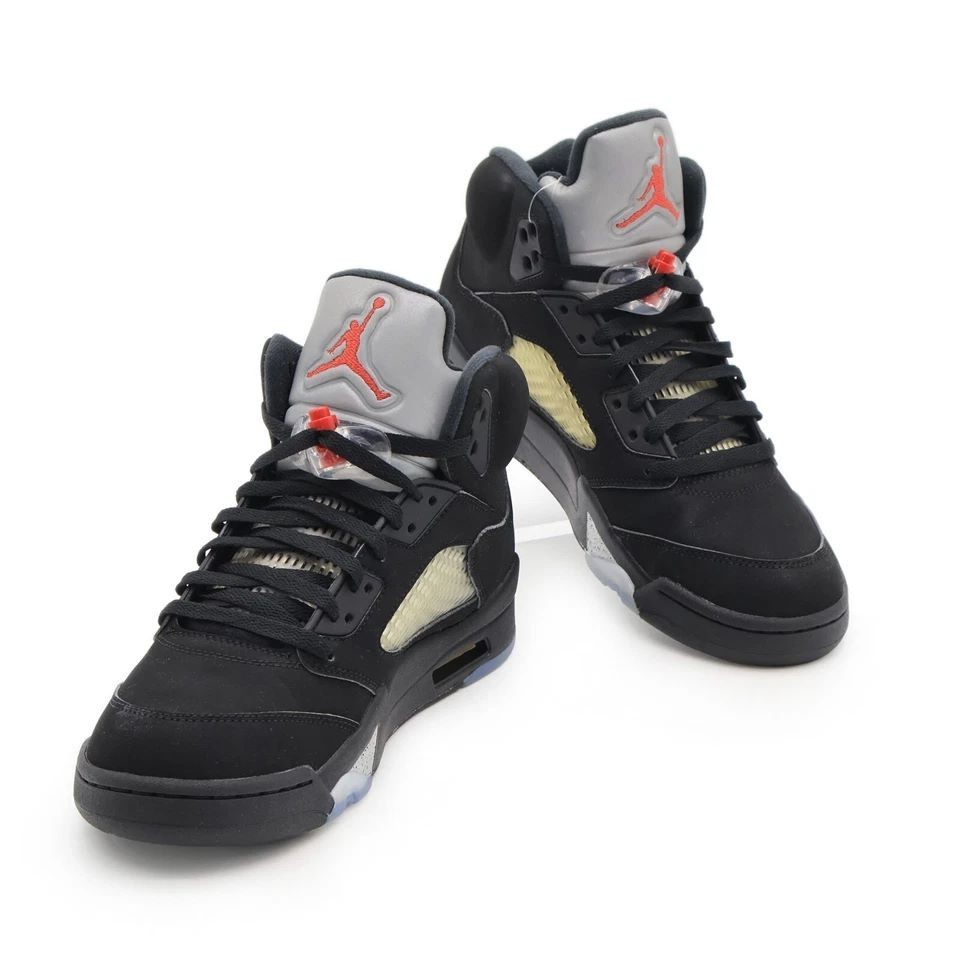 Nike Air Jordan 5 Retro OG Black Fire Red Metallic Silver Men’s Limited Edition