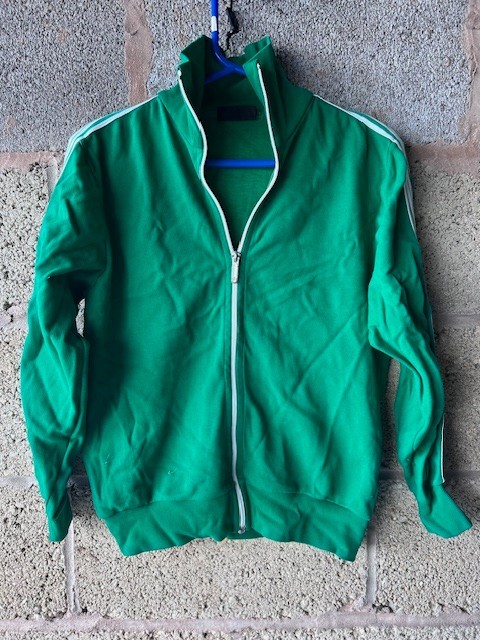 Vintage Grasshoppers Tracksuit Top Green Size 4 M Medium