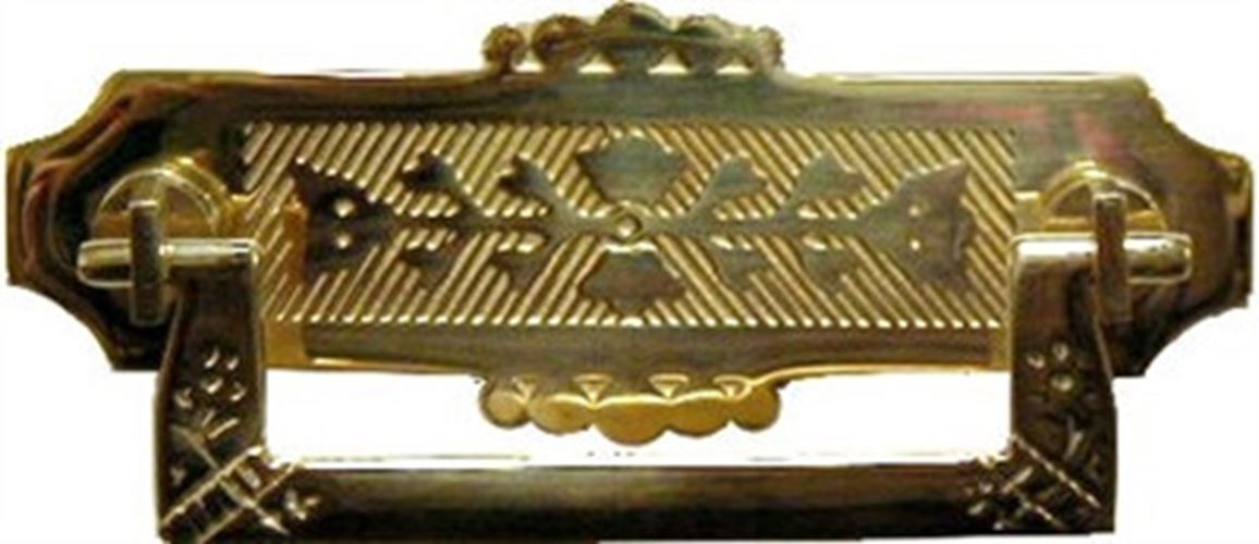 3" Eastlake Victorian Style Pull Cast Brass