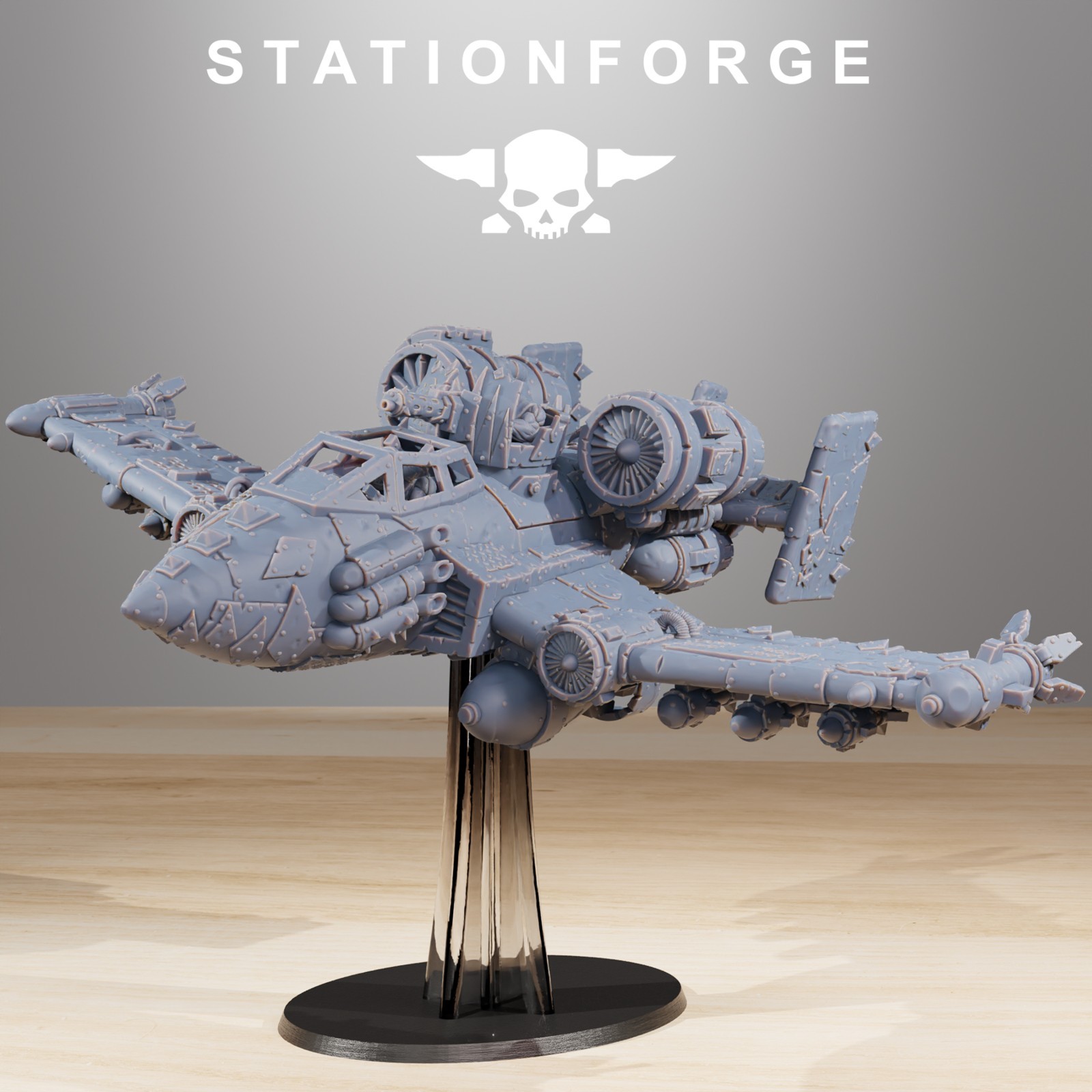 Station Forge Miniatures Orkaz Plane Tabletop Sci Fi Grim Dark Wargame