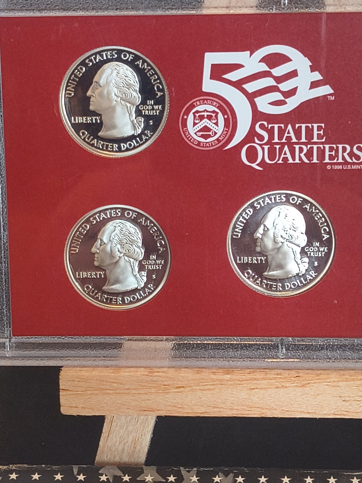 2008 - U. S. Mint 50 State Quarters Silver Proof Set - OGP - COA