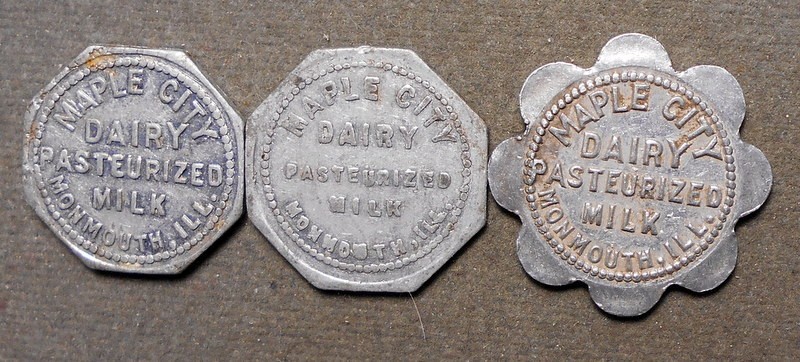 D502 3-Monmouth, Ill, Maple City Diary   Good For One Pint-One Pint-One Quart M