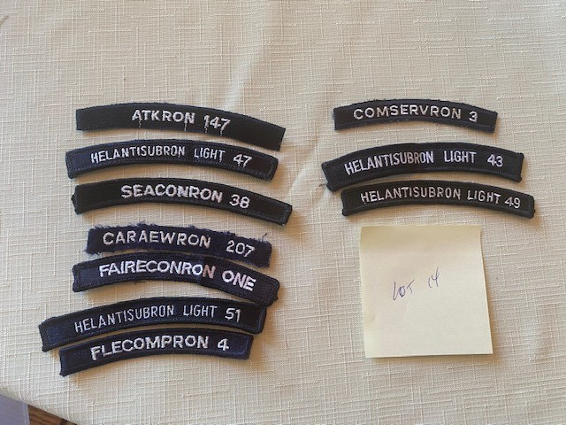 U.S. NAVY - SHIP TABS / UNIT IDENTIFICATION MARKS  (LOT 14) - 10 Pieces .... X