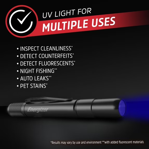 Energizer 115 Lumens LED Pen Light Pocket Flashlight