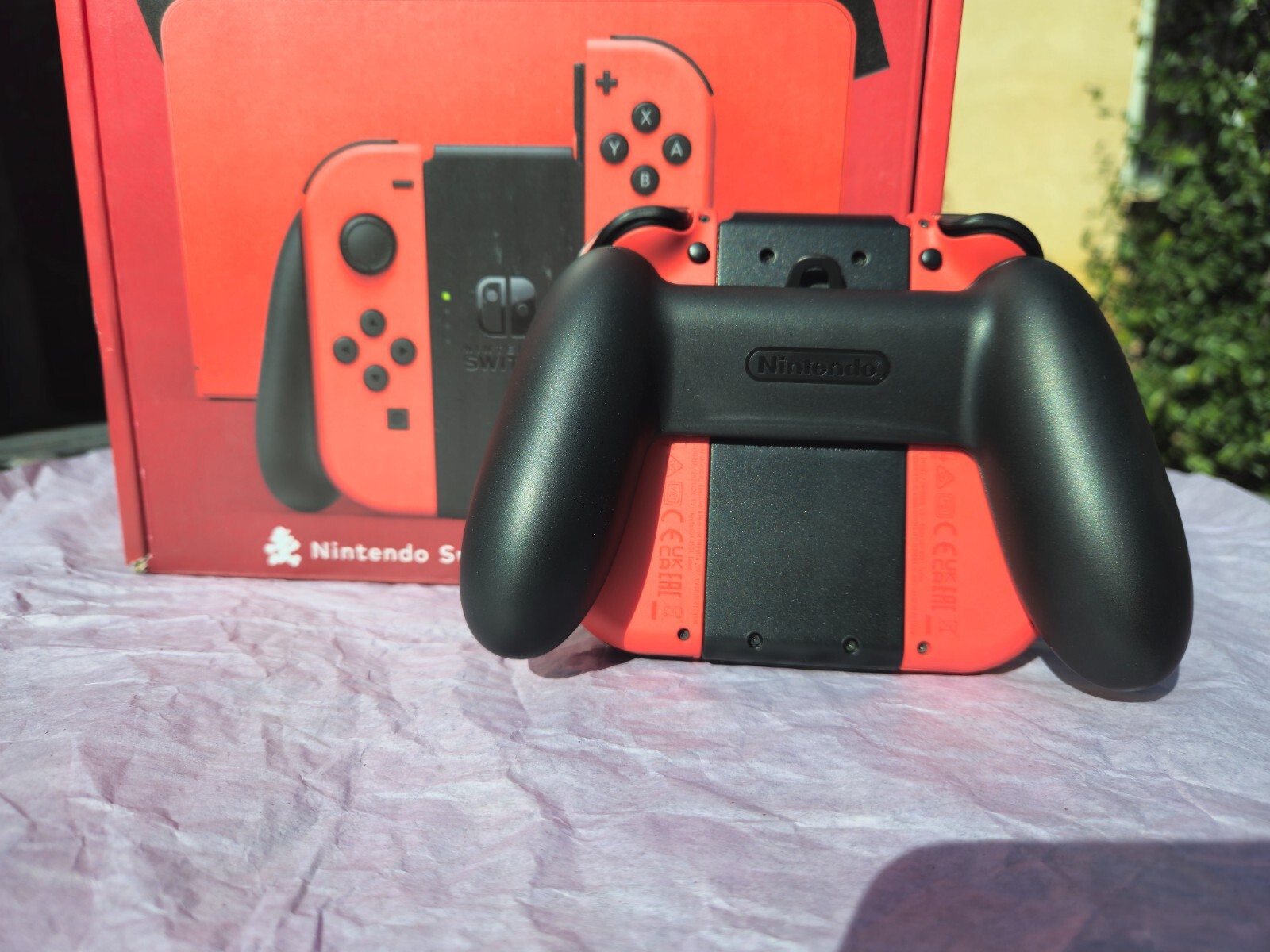 🎮 Mario Red Joy-Con's ONLY Controller Grip Straps Nintendo Switch OLED GENUINE