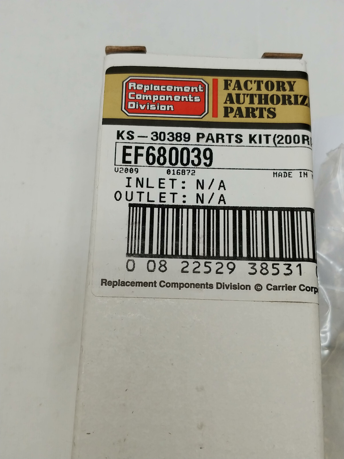 Carrier Bi-Flow Kit Solenoid EF680039