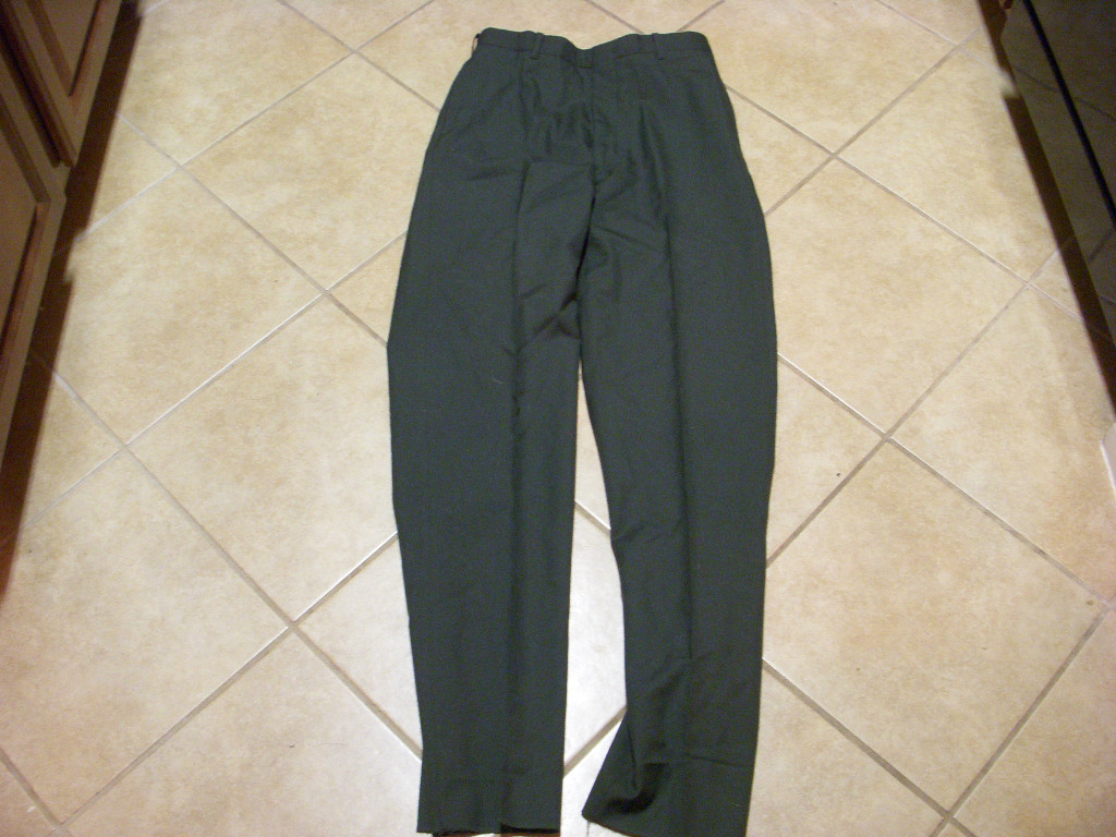 US ARMY MENS GREEN POLYWOOL SERGE PANTS SZ 32L NWT
