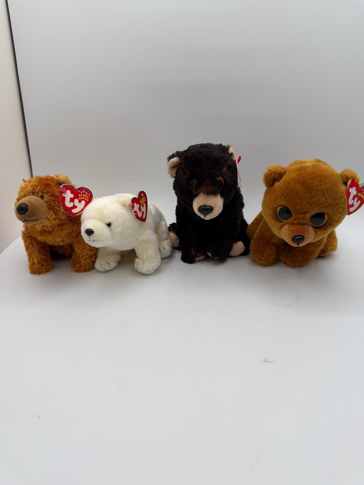 New Lot Ty Beanie Babies Plush Fridge Polar Brownie Brown Kodi Sequoia Bears